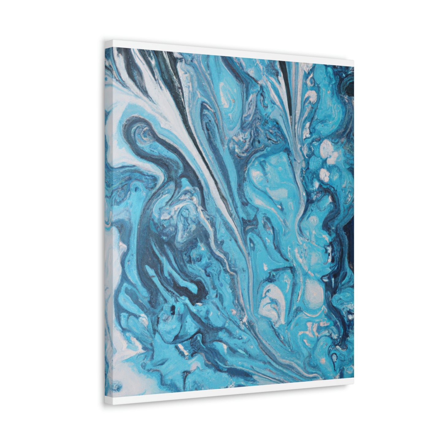 Aqua Swirl. - Canvas