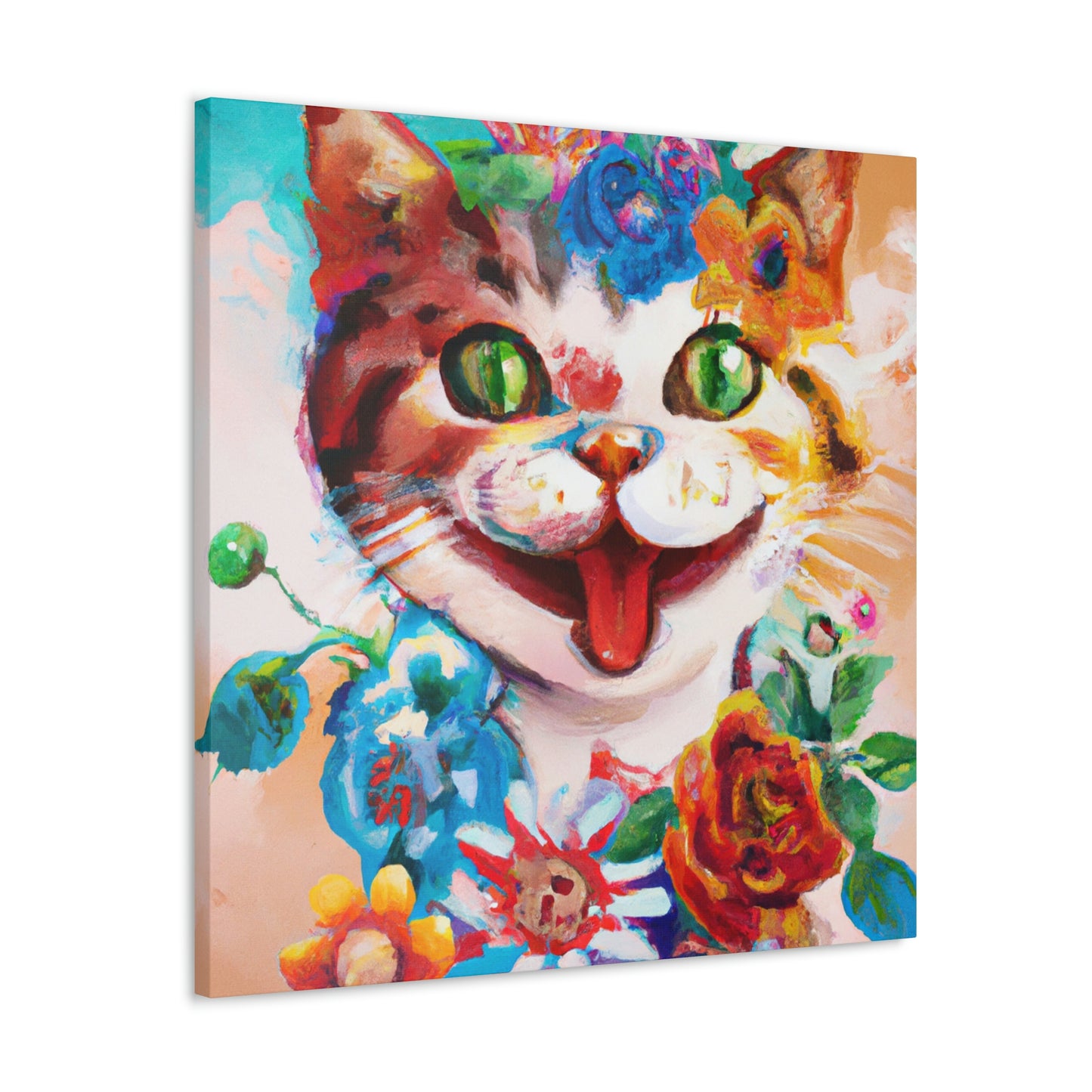 Feline Florals - Canvas