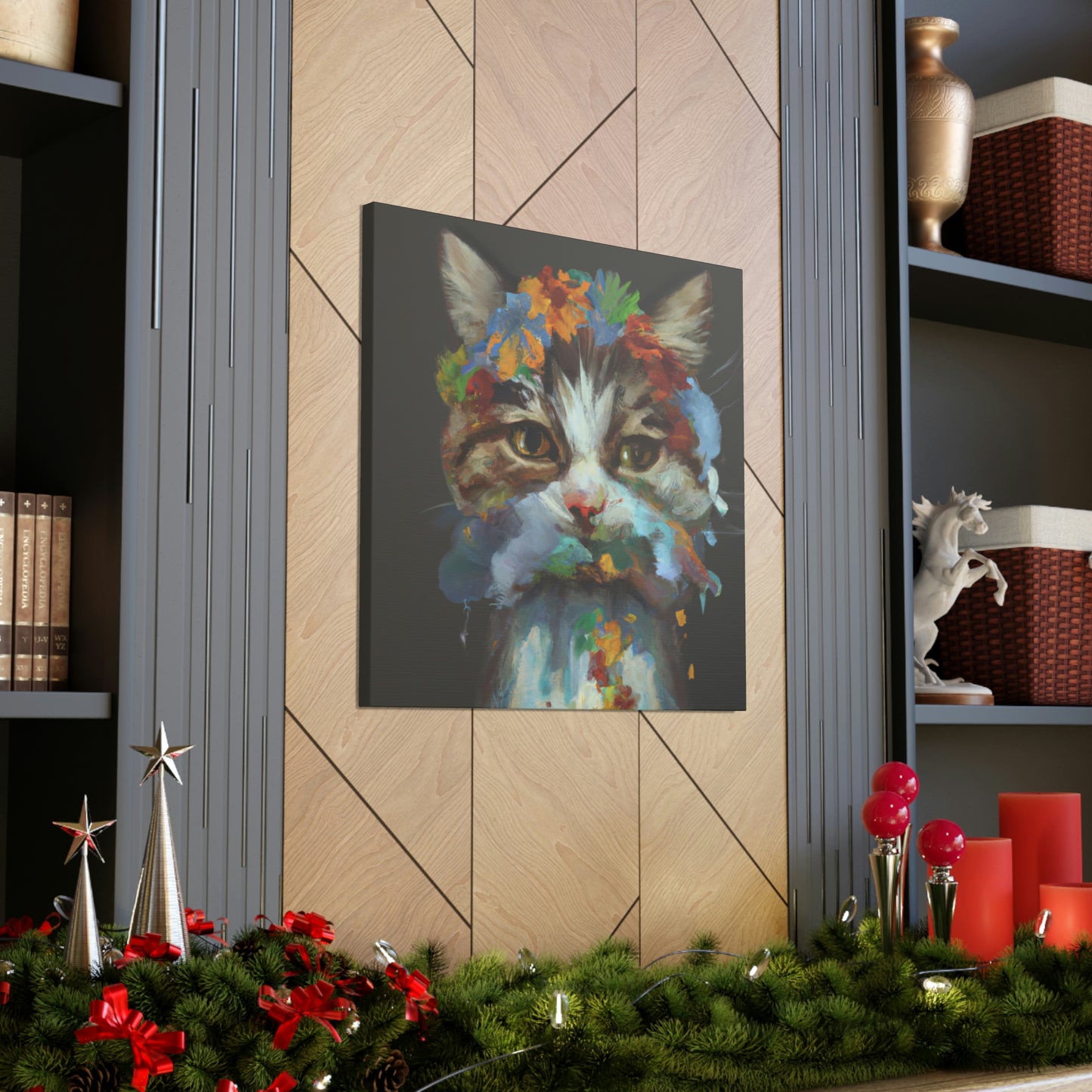 Daisycat. - Canvas