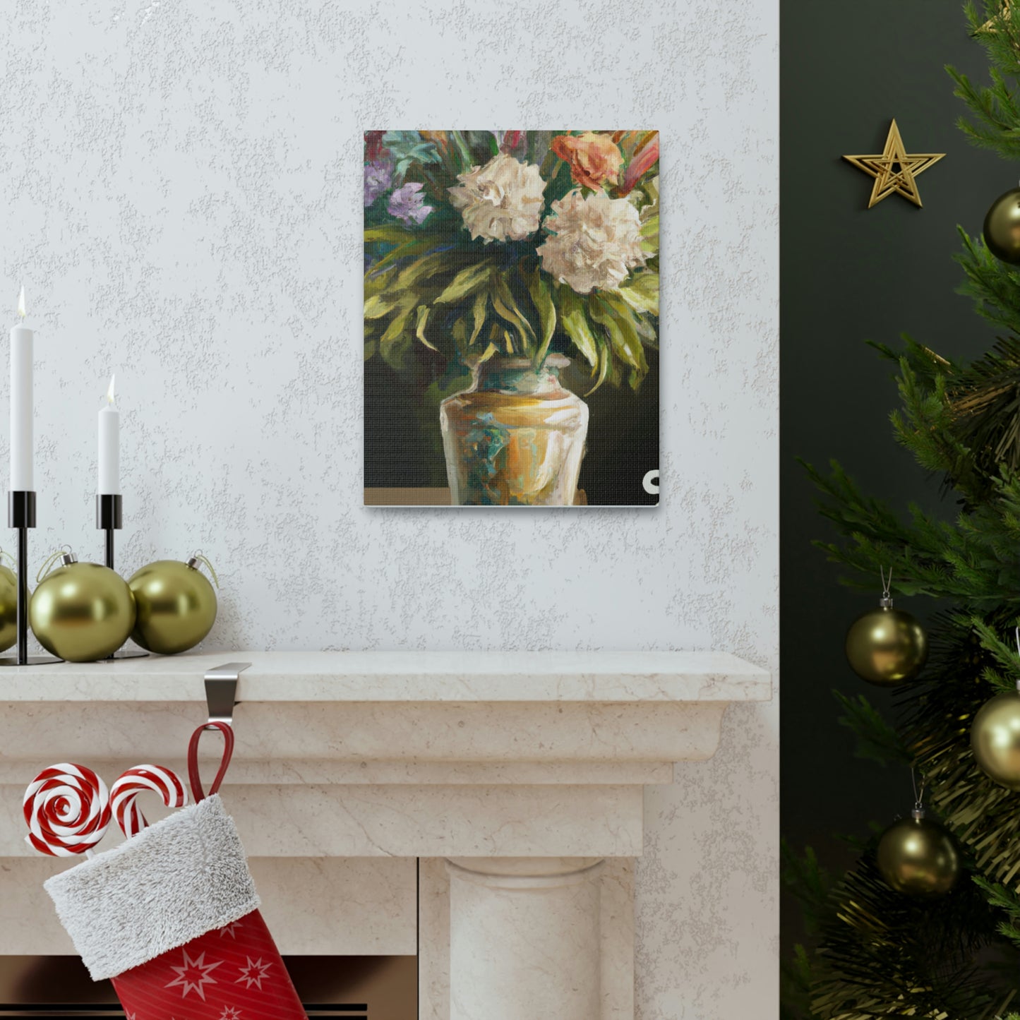 Elegant Flower Beauty. - Canvas