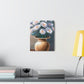 "Flower Vase Delight." - Canvas