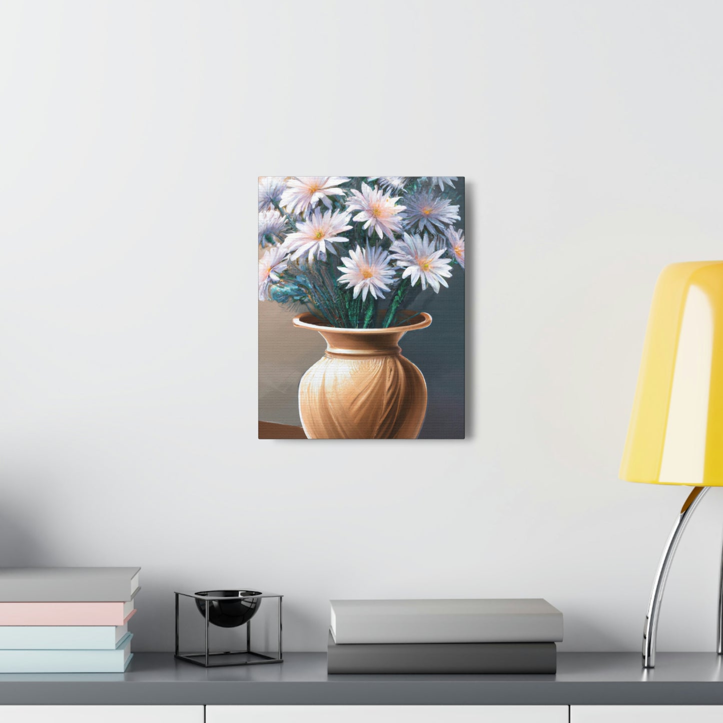 "Flower Vase Delight." - Canvas