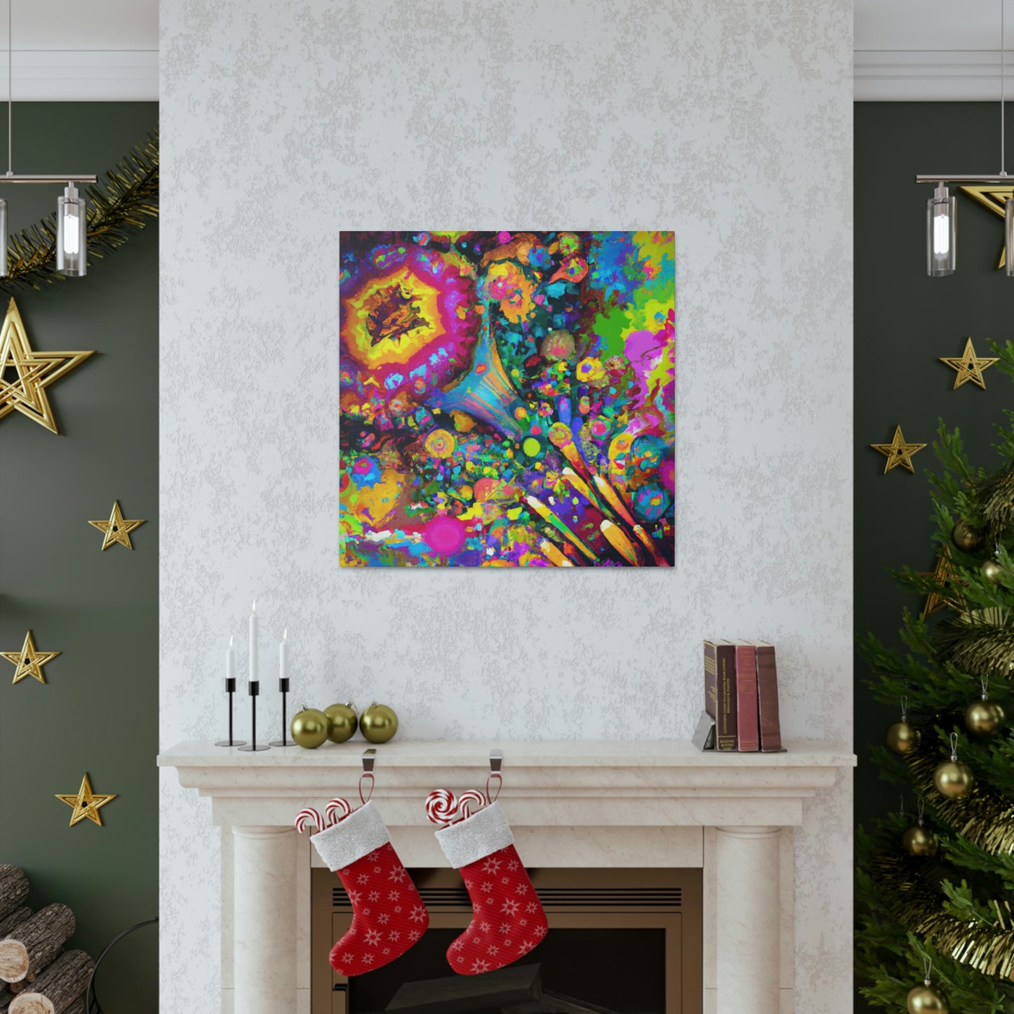 "Psychedelic Bloom" - Canvas
