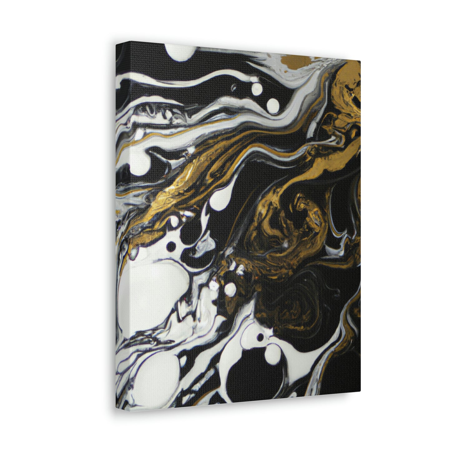 Neon Shadow Pour. - Canvas