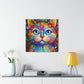 Floral Feline. - Canvas