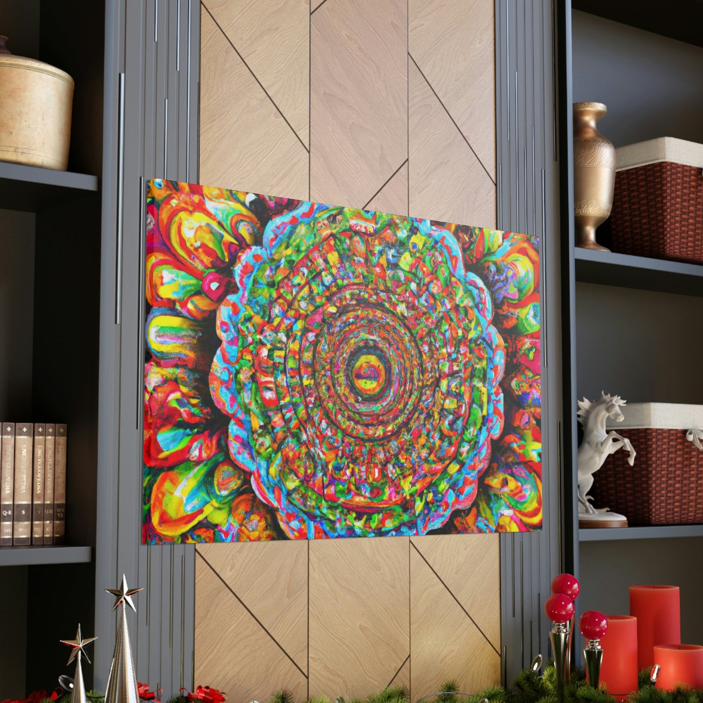 Psychedelic Bloom. - Canvas