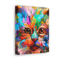 "Floral Feline" - Canvas