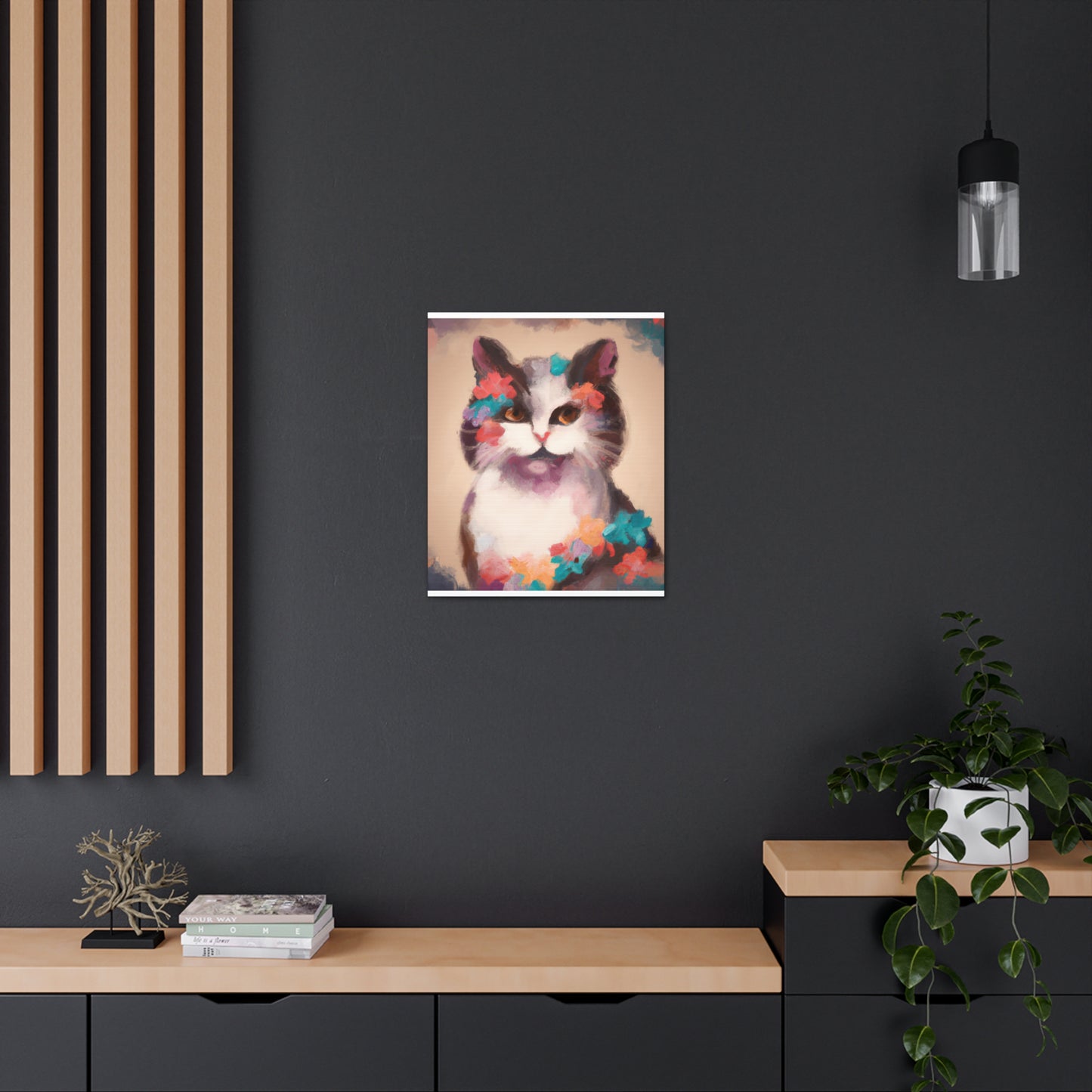 Kitty Blooms - Canvas