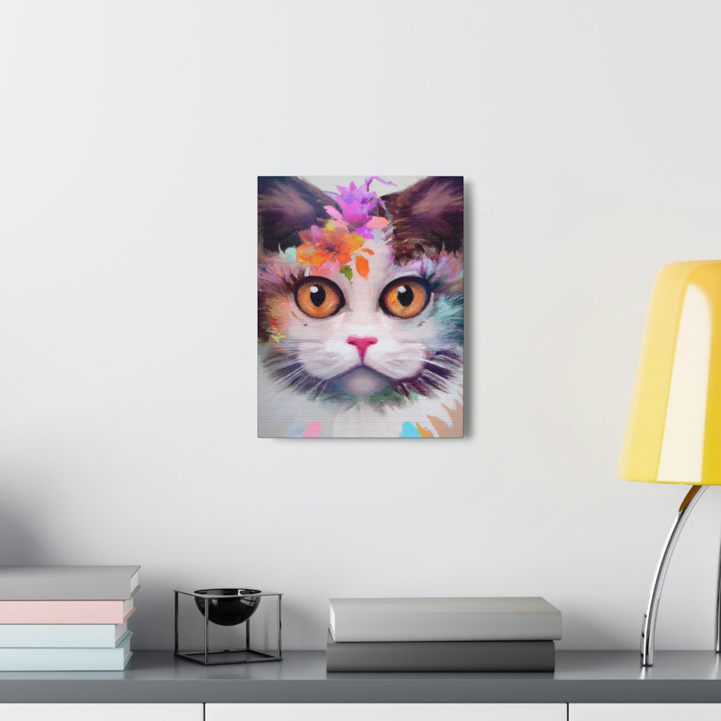 Floral Feline - Canvas