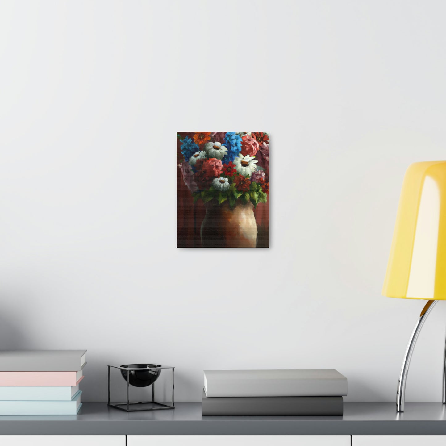 Vibrant Petal Bouquet. - Canvas