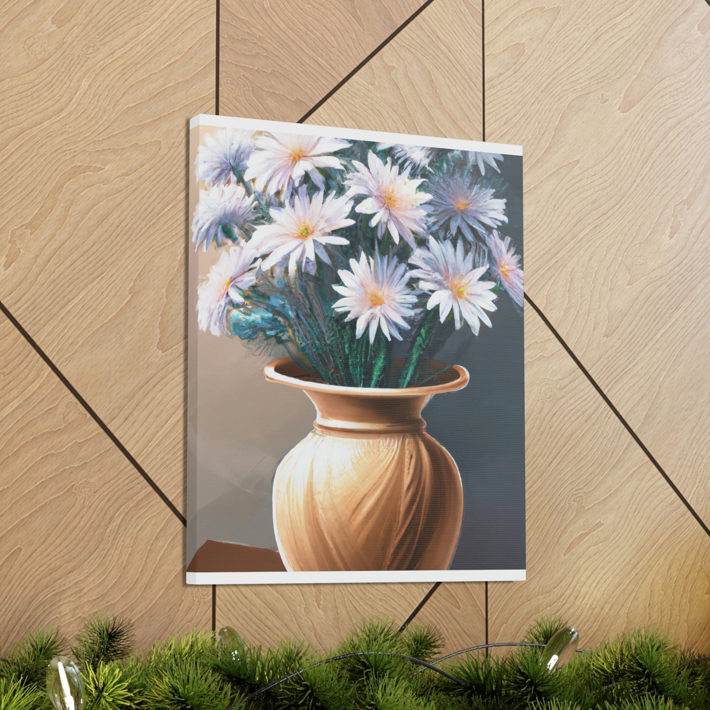 "Flower Vase Delight." - Canvas
