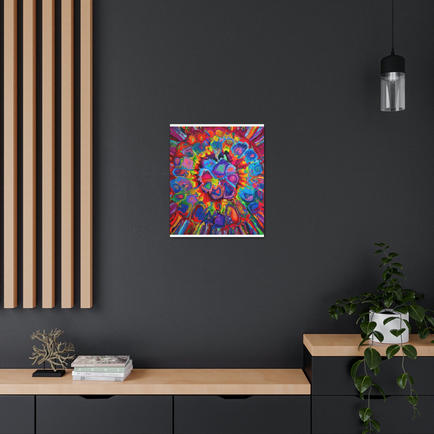Trippy Floral. - Canvas