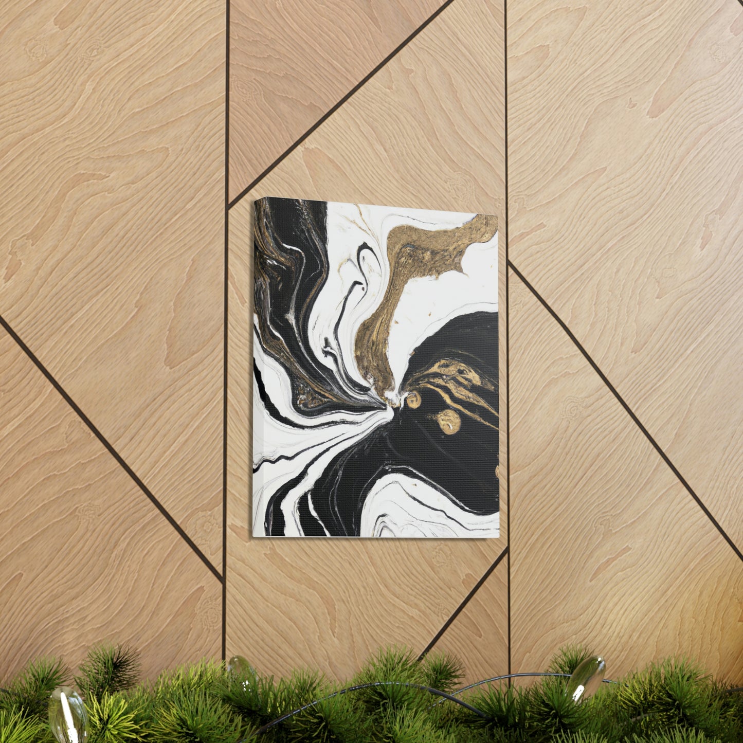Golden Flux Flow. - Canvas