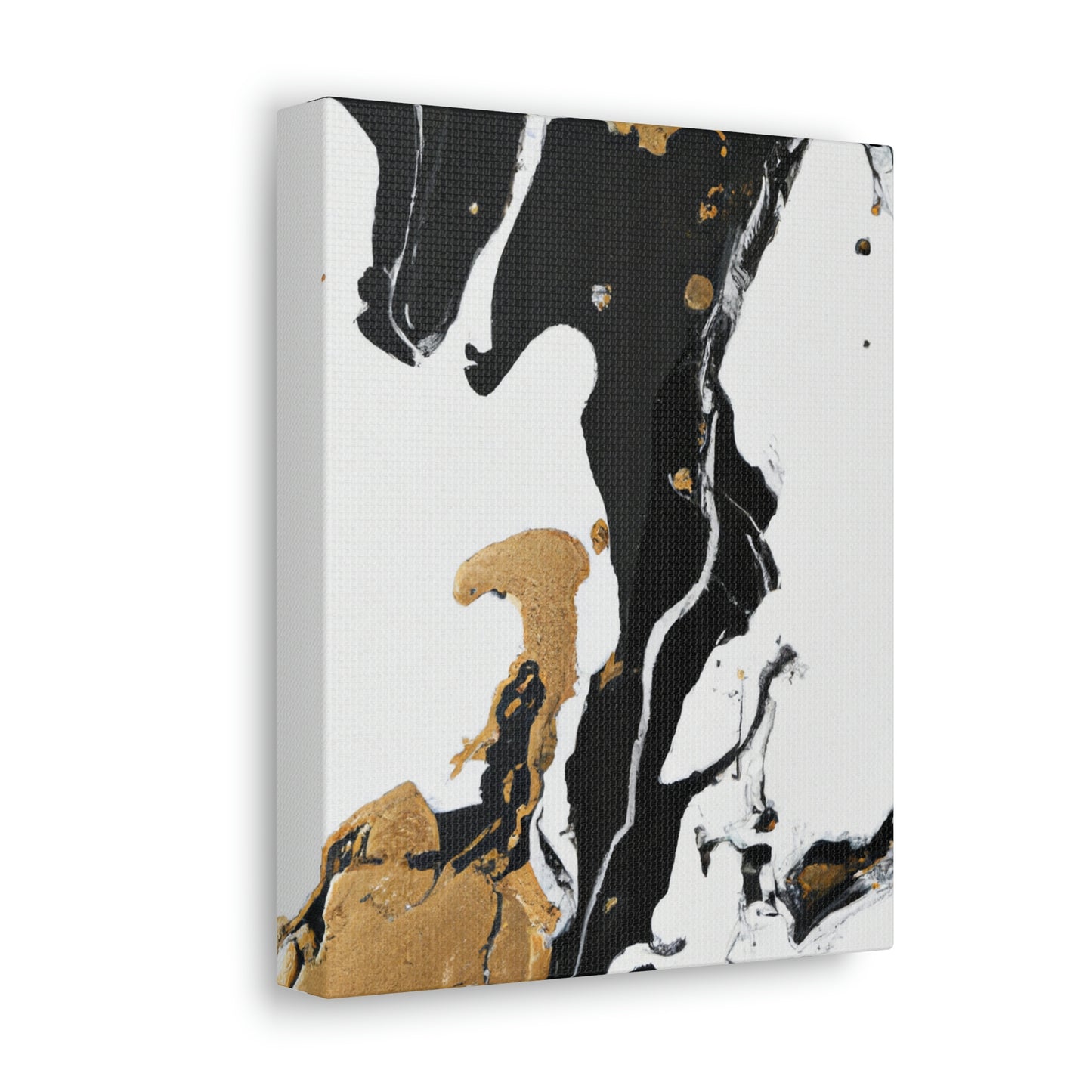 Midnight Gilded Bloom - Canvas