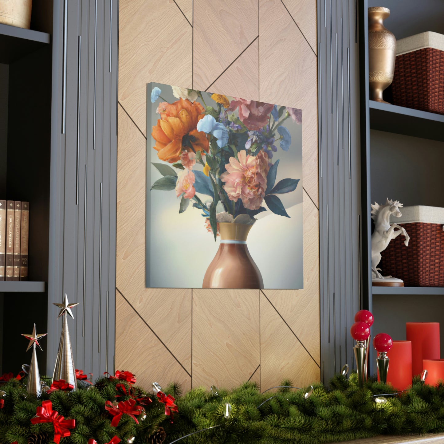 Blooming Floral Splendor. - Canvas
