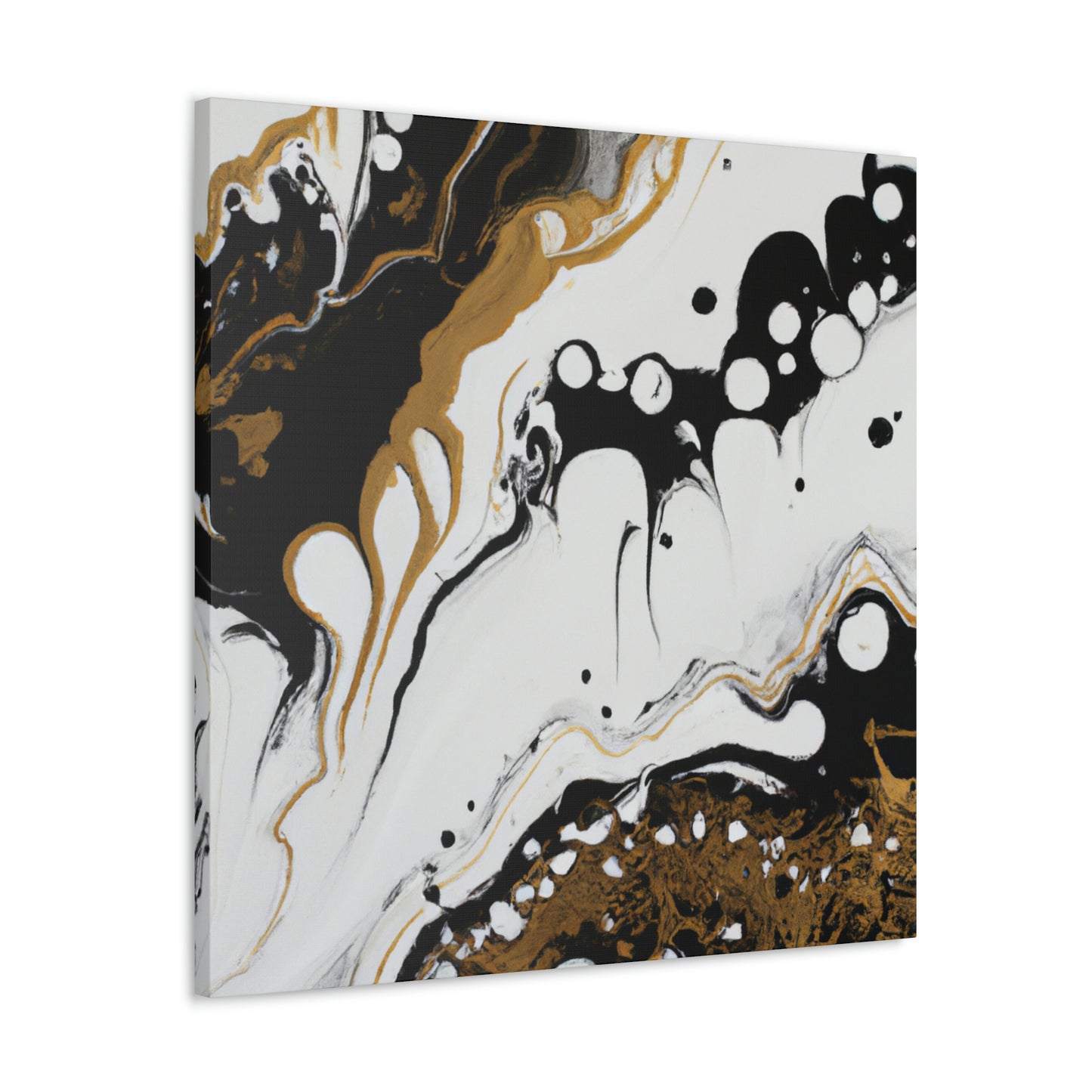 Mystic Gold Wave. - Canvas