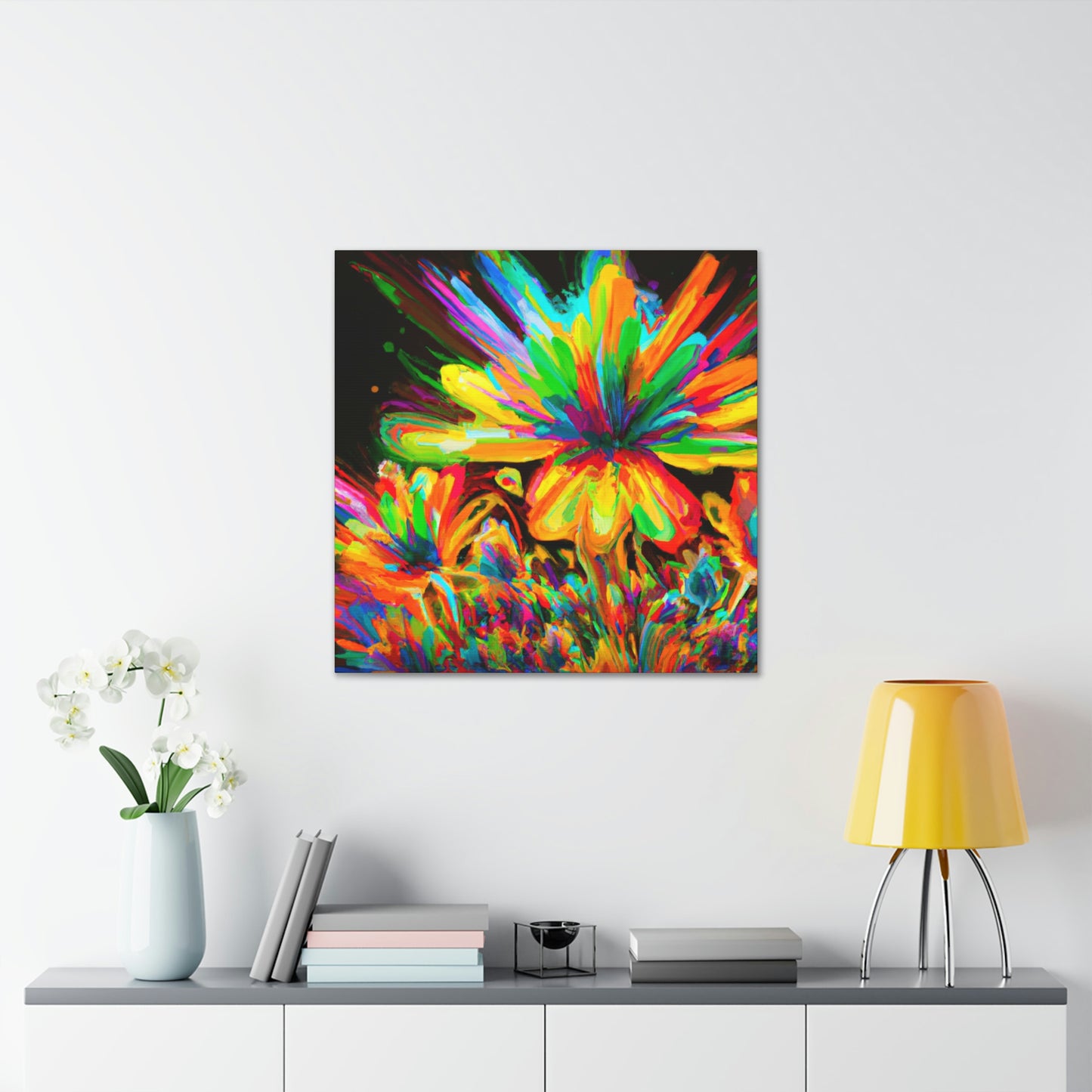 Vivid Bloom. - Canvas