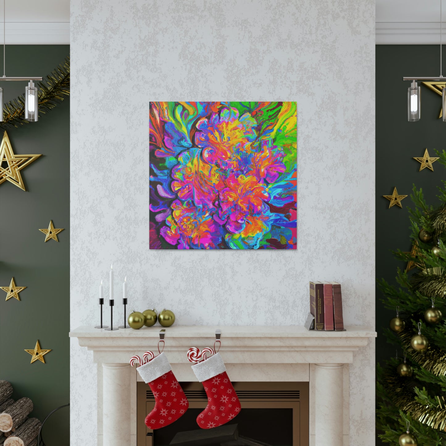 Vivid Blooms. - Canvas