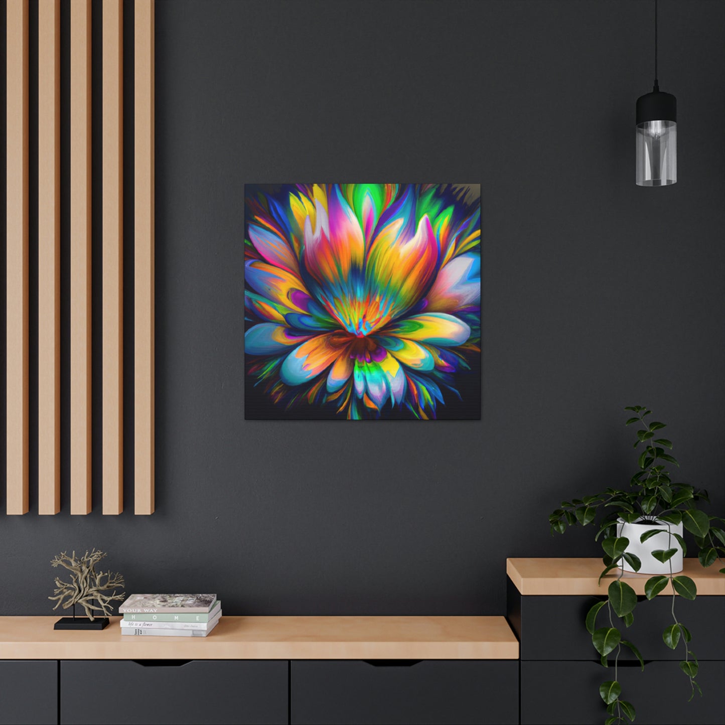 "Psychedelic Bloom" - Canvas