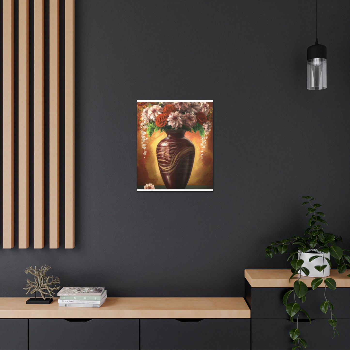 Floral Marvel Scene - Canvas