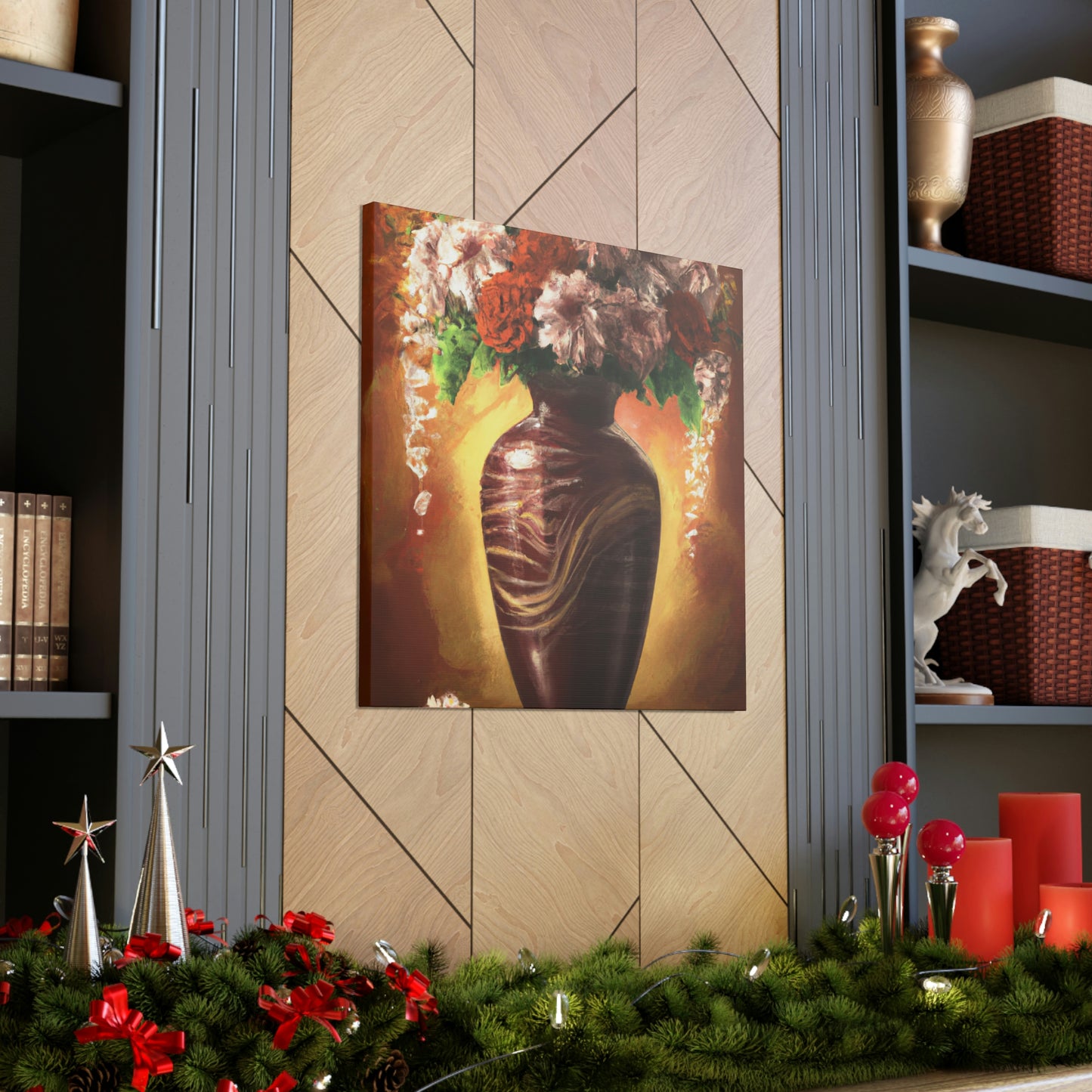 Floral Marvel Scene - Canvas