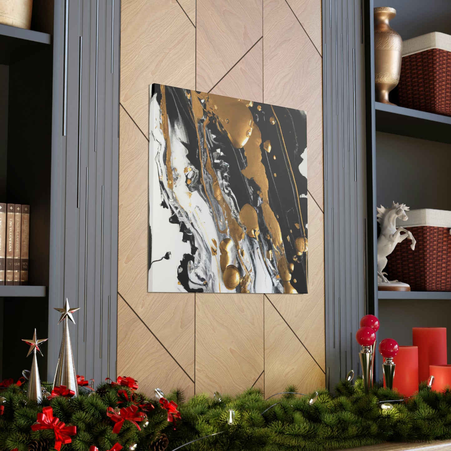 Glittering Noir Luxe - Canvas