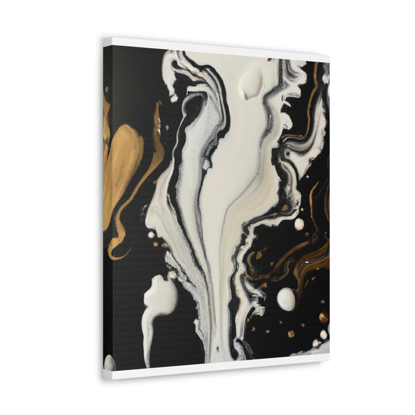 Gold Splash Galaxy. - Canvas
