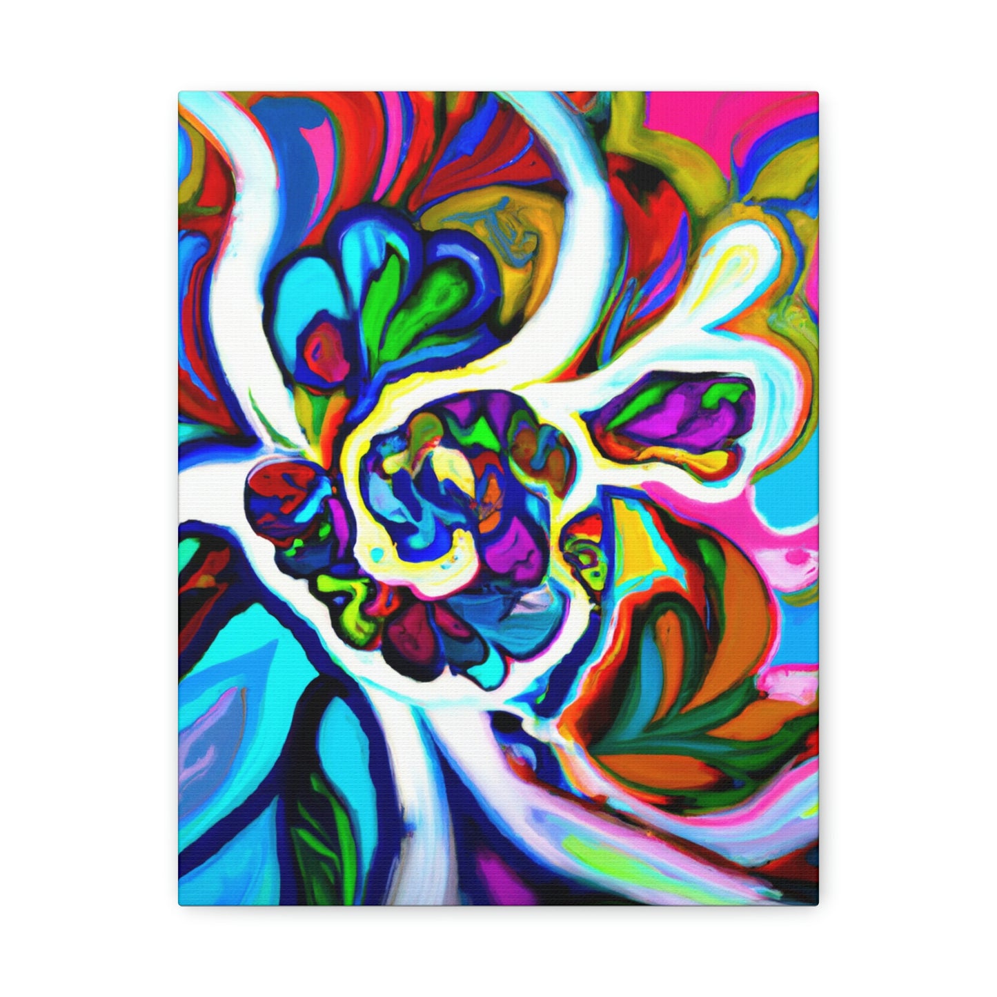Psychedelic Bloom. - Canvas