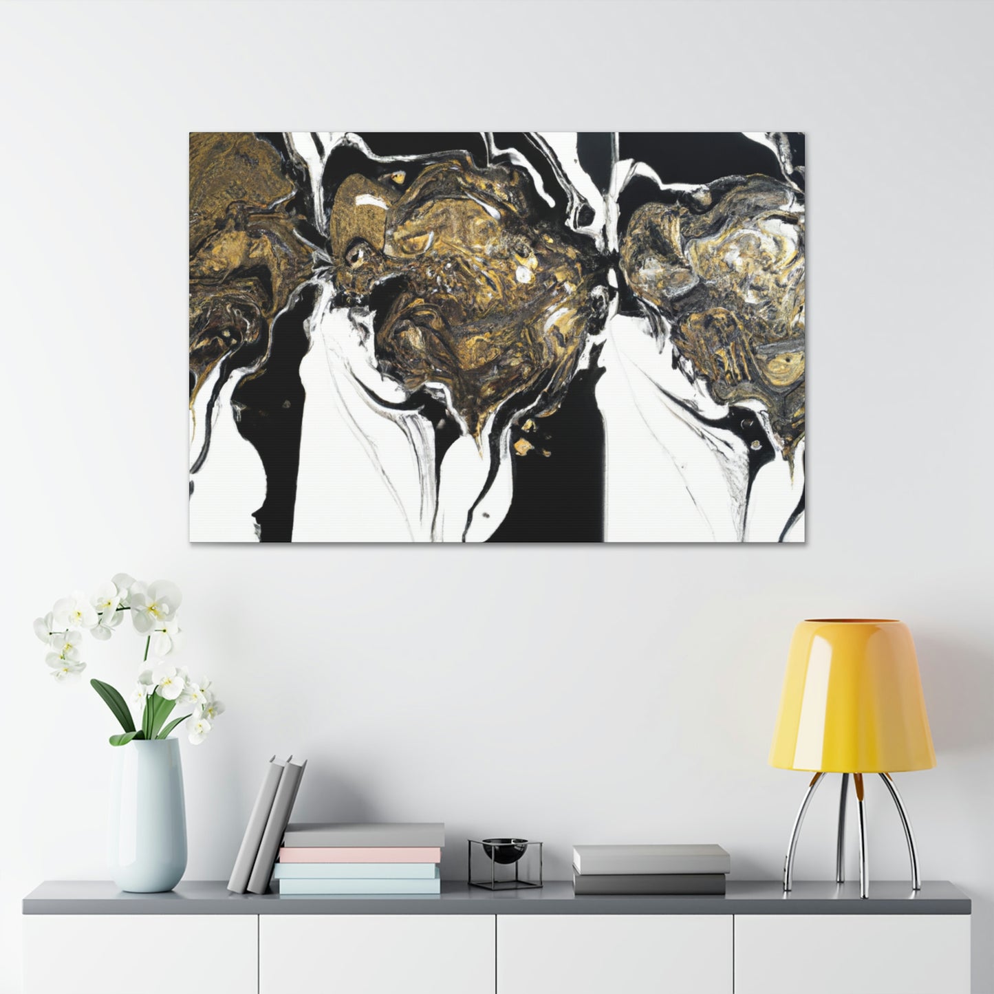 Cosmic Glitter Flow. - Canvas