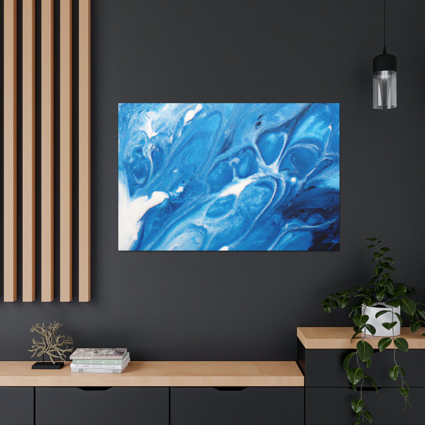 Blue Vapour. - Canvas