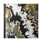 Gold Fluid Cascade. - Canvas