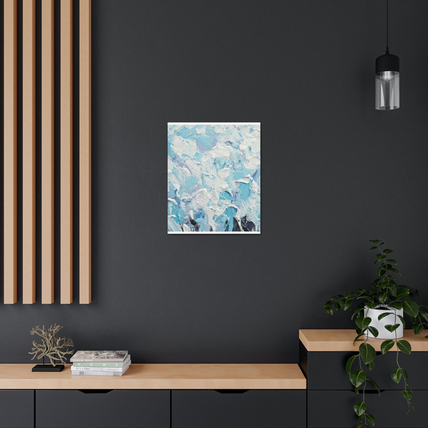 "Aqua Lace" - Canvas
