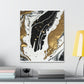 Golden Fluid Fusion - Canvas