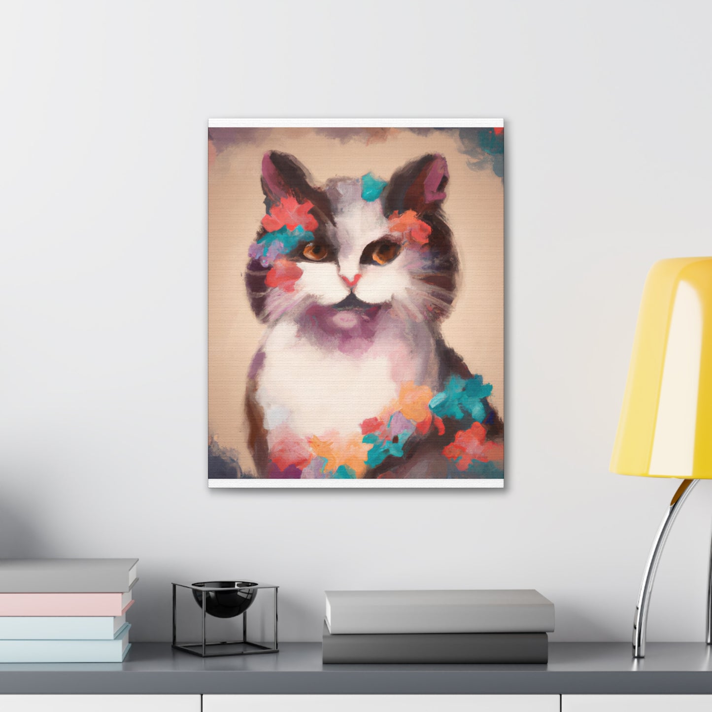 Kitty Blooms - Canvas