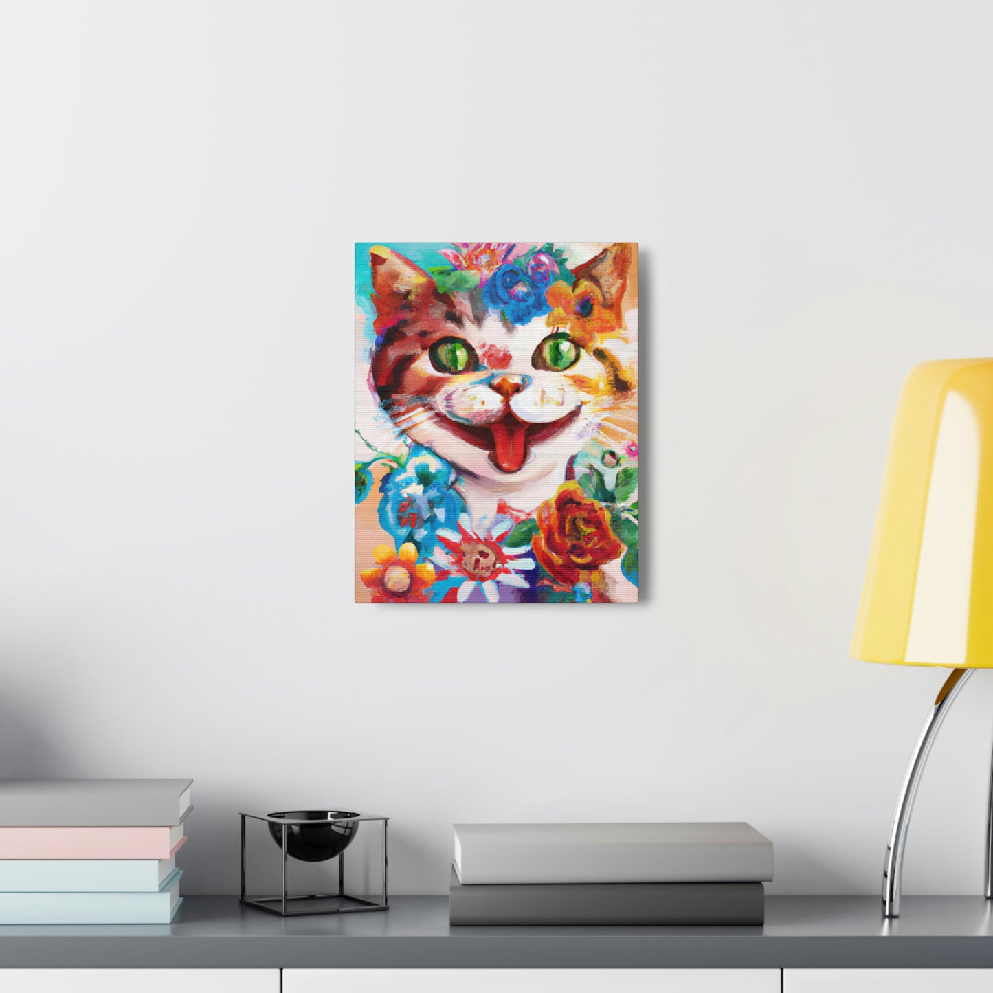 Feline Florals - Canvas