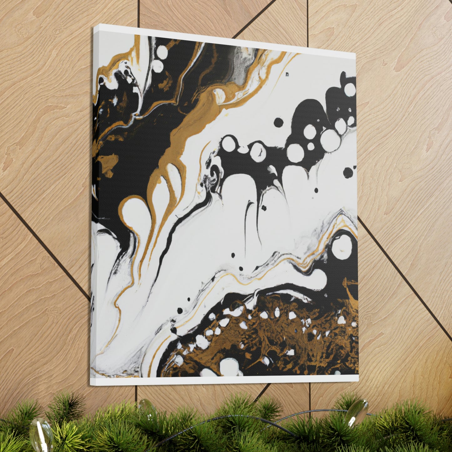 Mystic Gold Wave. - Canvas