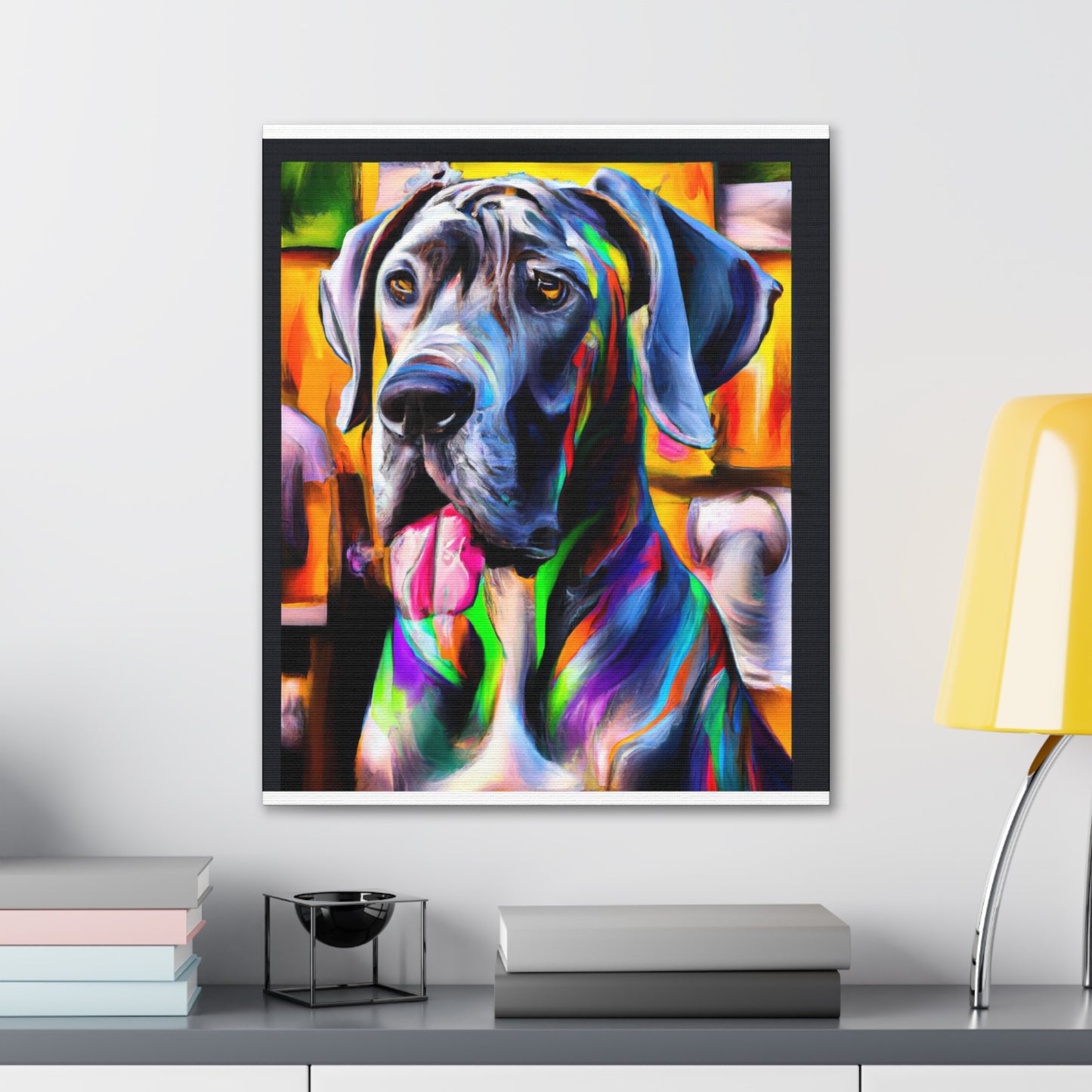 Colorful Canine Joy - Canvas