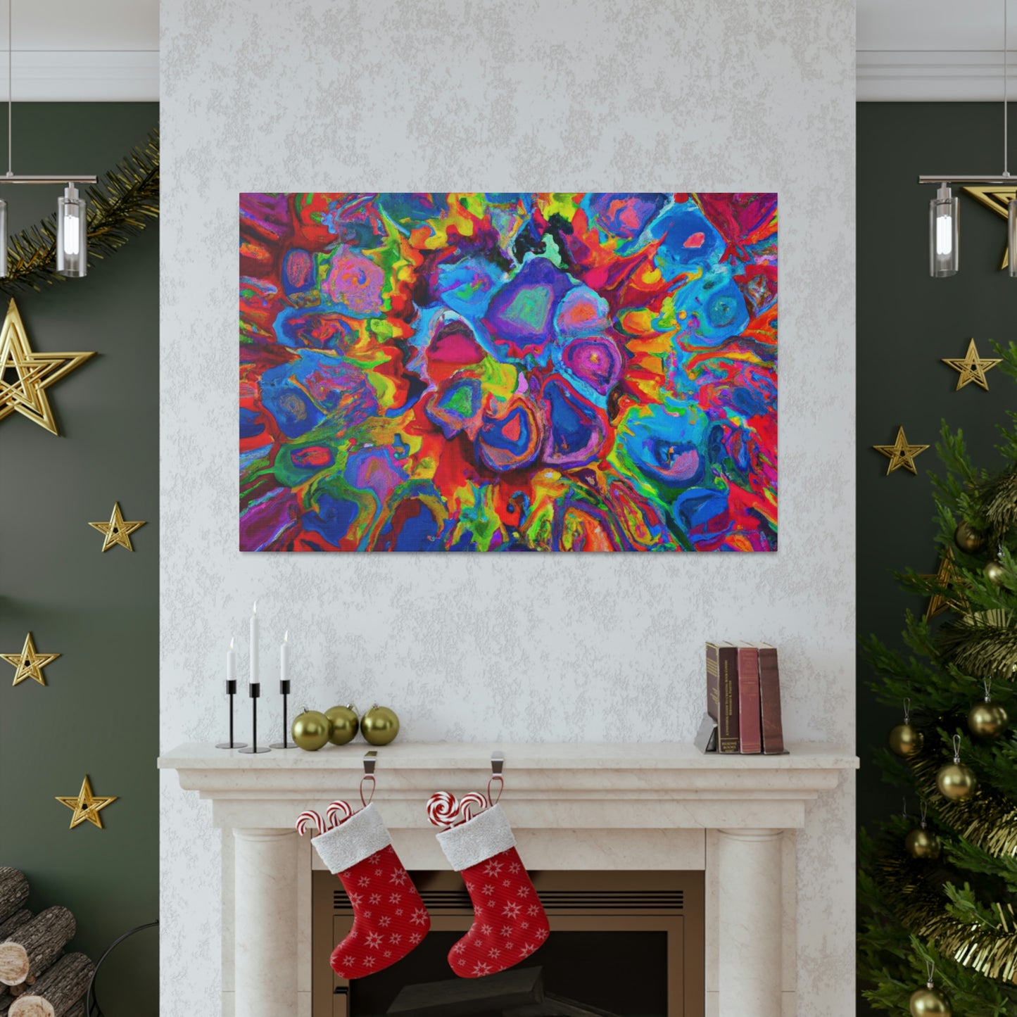 Trippy Floral. - Canvas