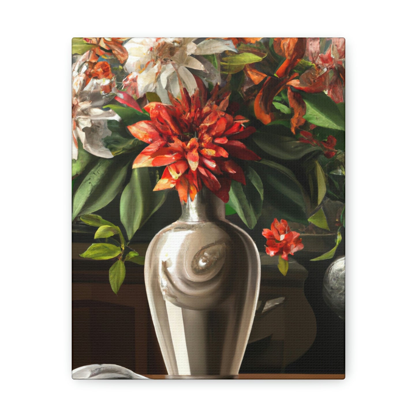 Floral Soiree Scene - Canvas