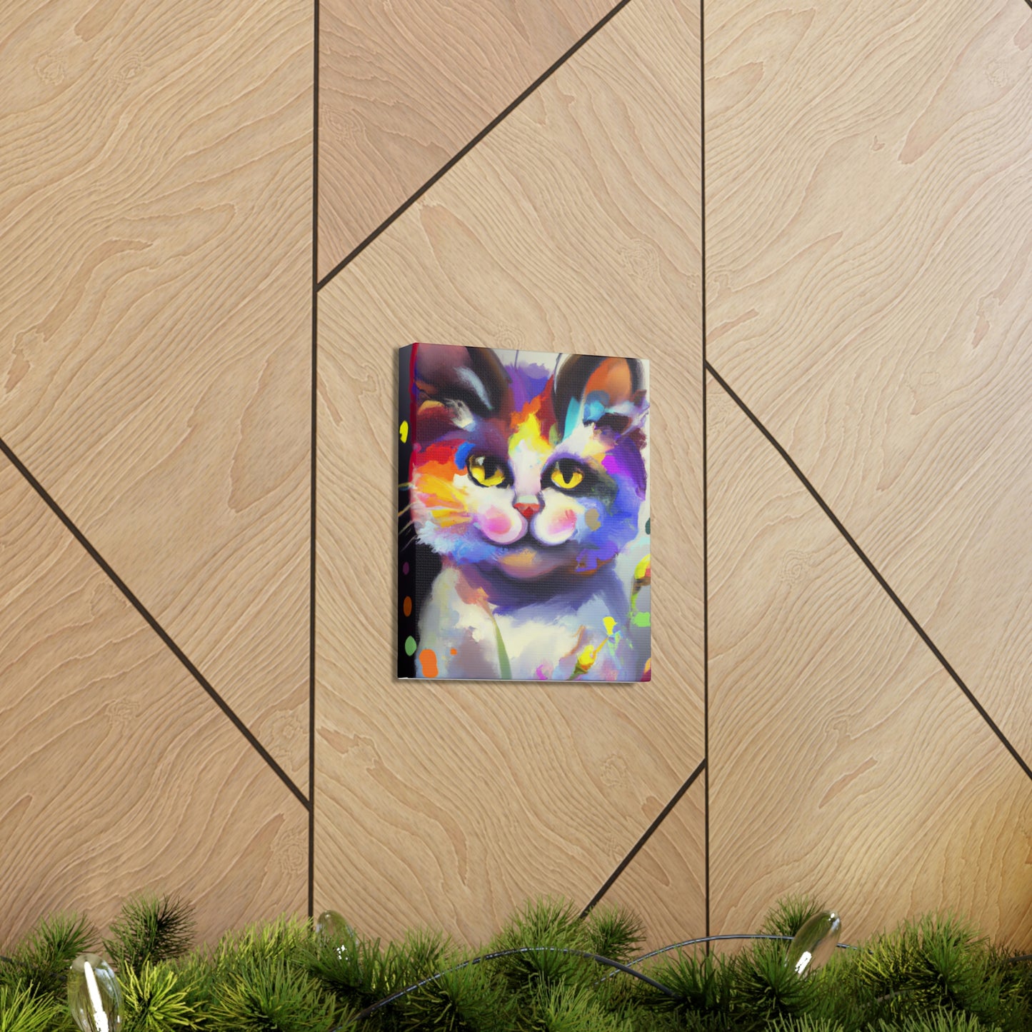"Fur Florals" - Canvas