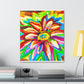 Vivid Floral Vibe. - Canvas