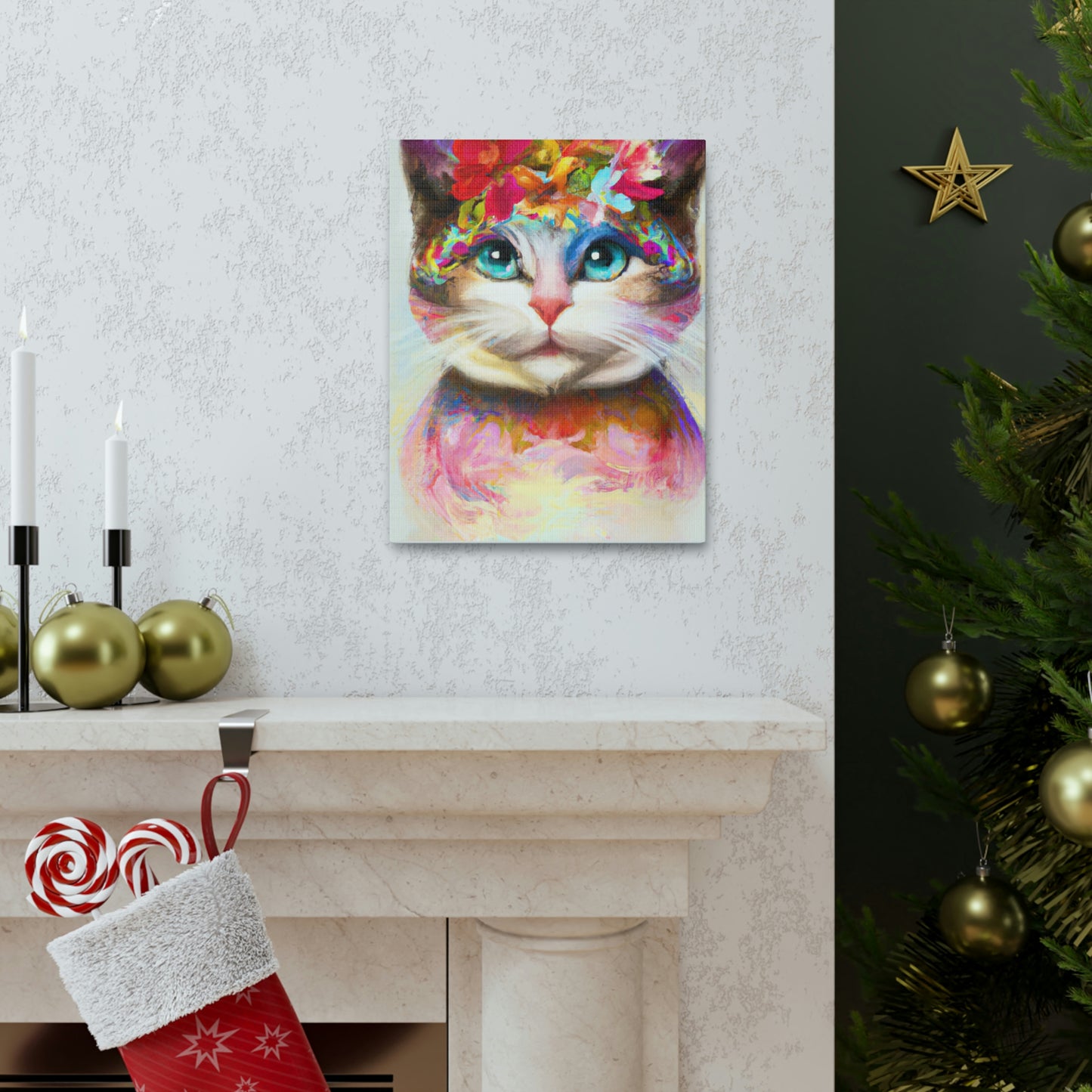 Bloom Cat - Canvas