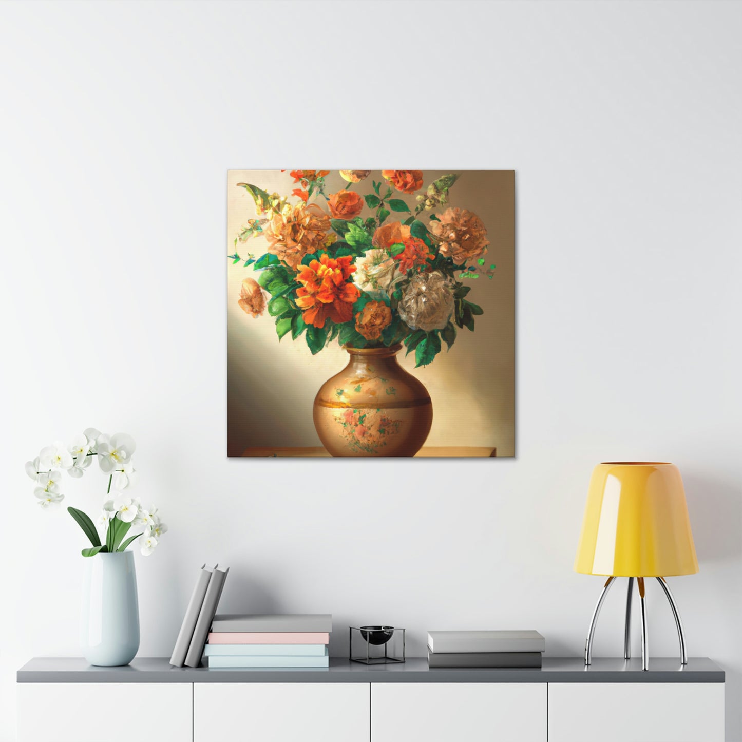Floral Finesse Honed. - Canvas