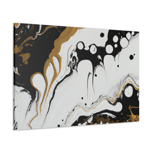 Mystic Gold Wave. - Canvas