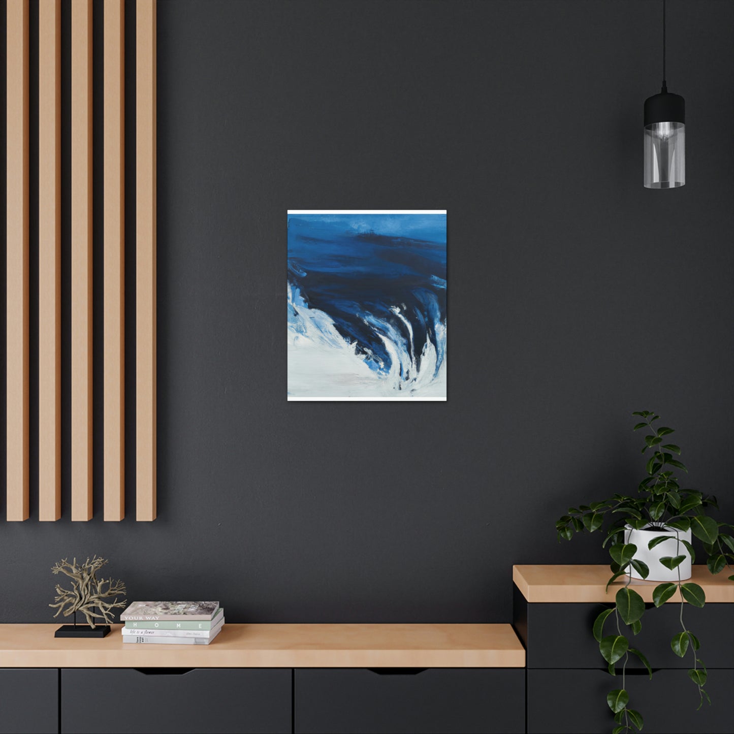 Blue Intricate Flux. - Canvas