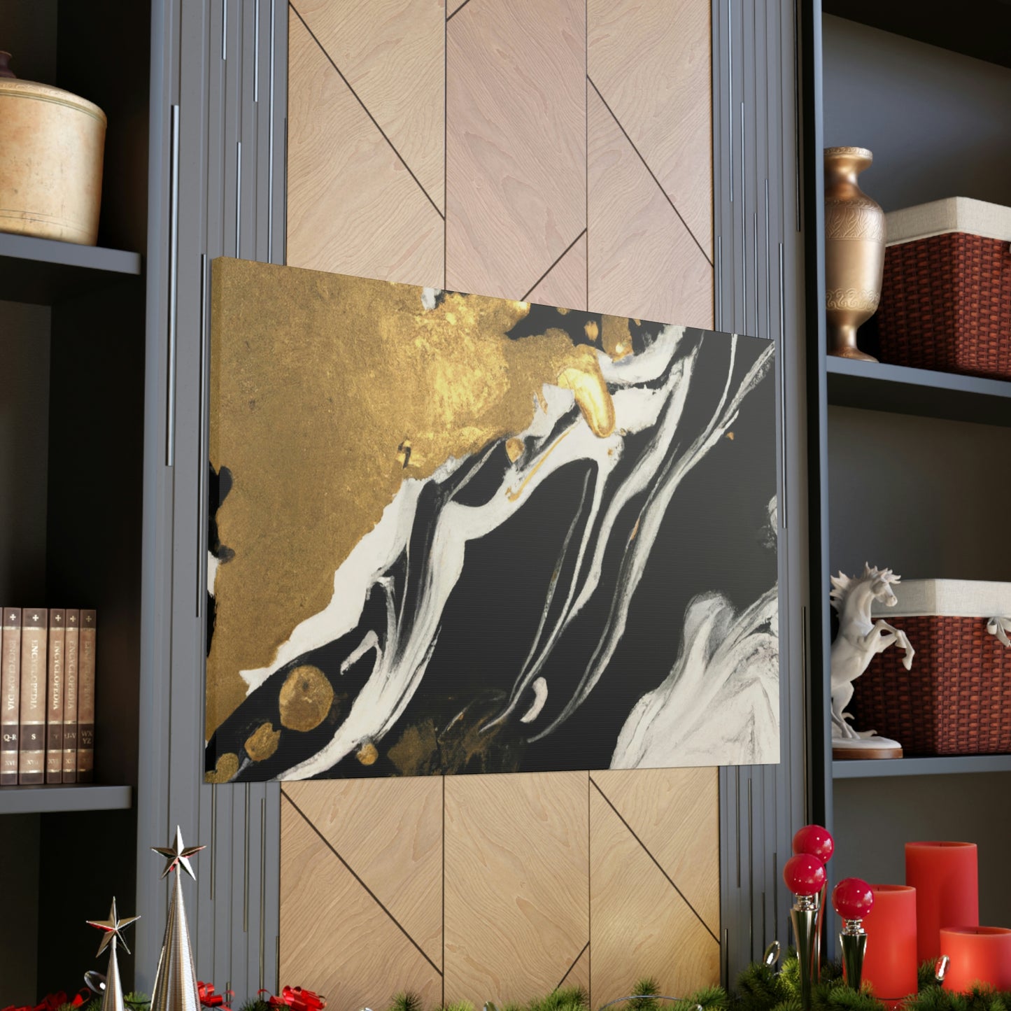 Gilded Mural Bliss - Canvas