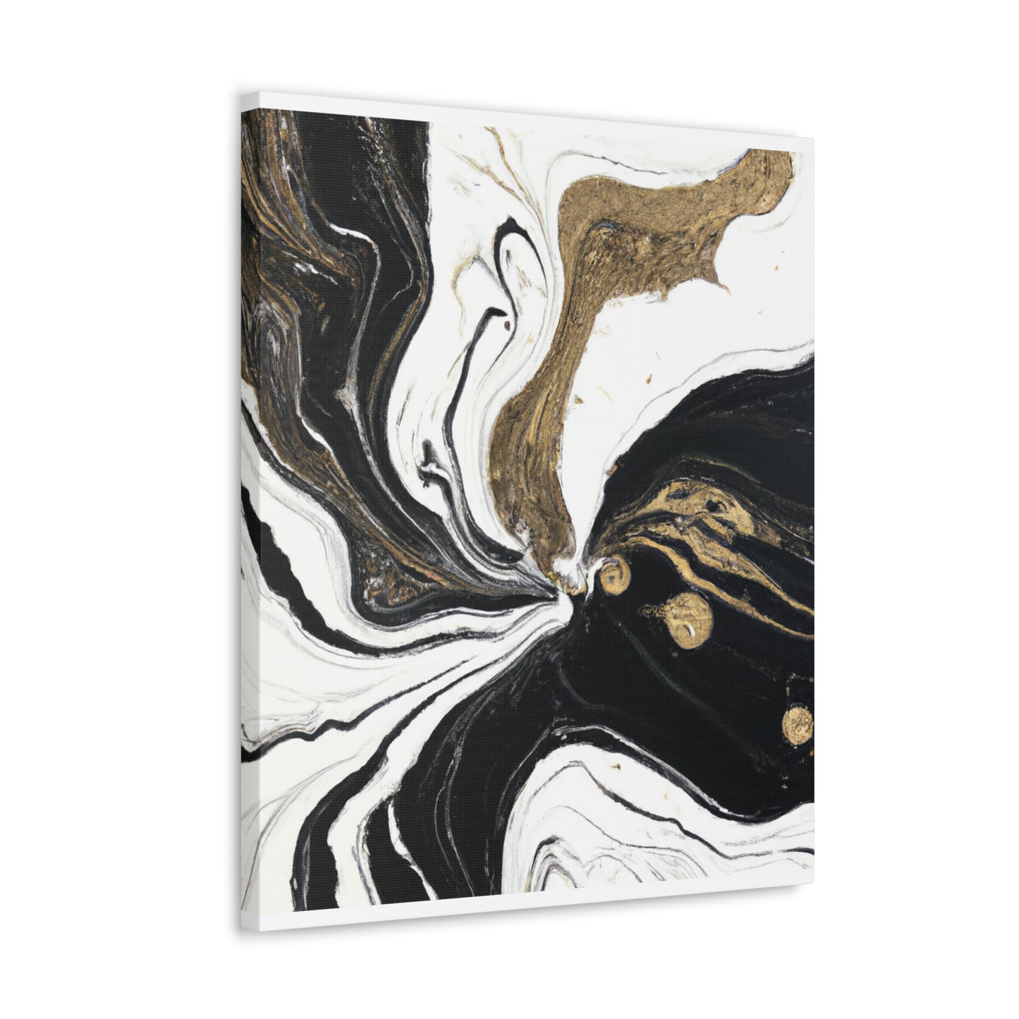 Golden Flux Flow. - Canvas