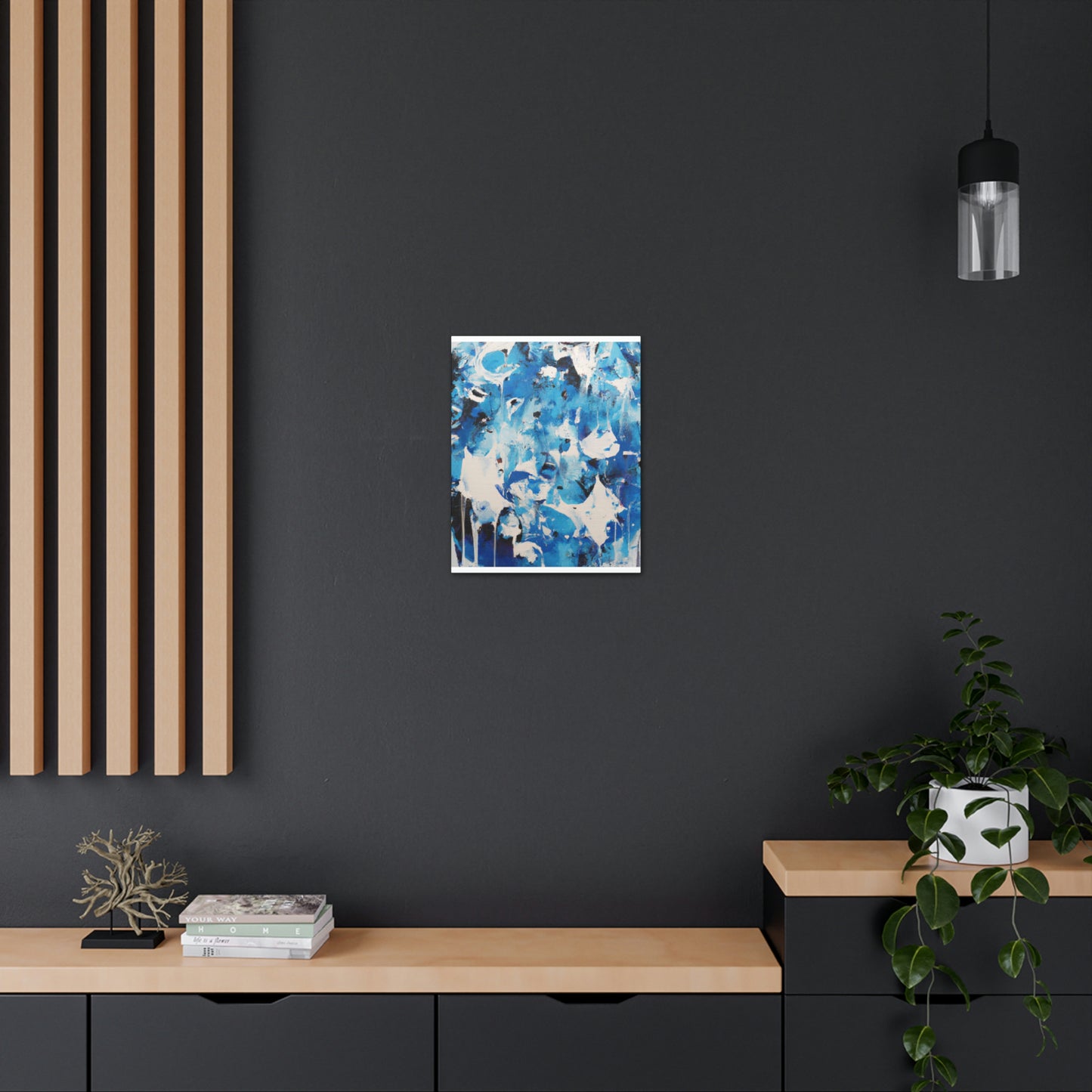 Blue Intricate Tiles - Canvas