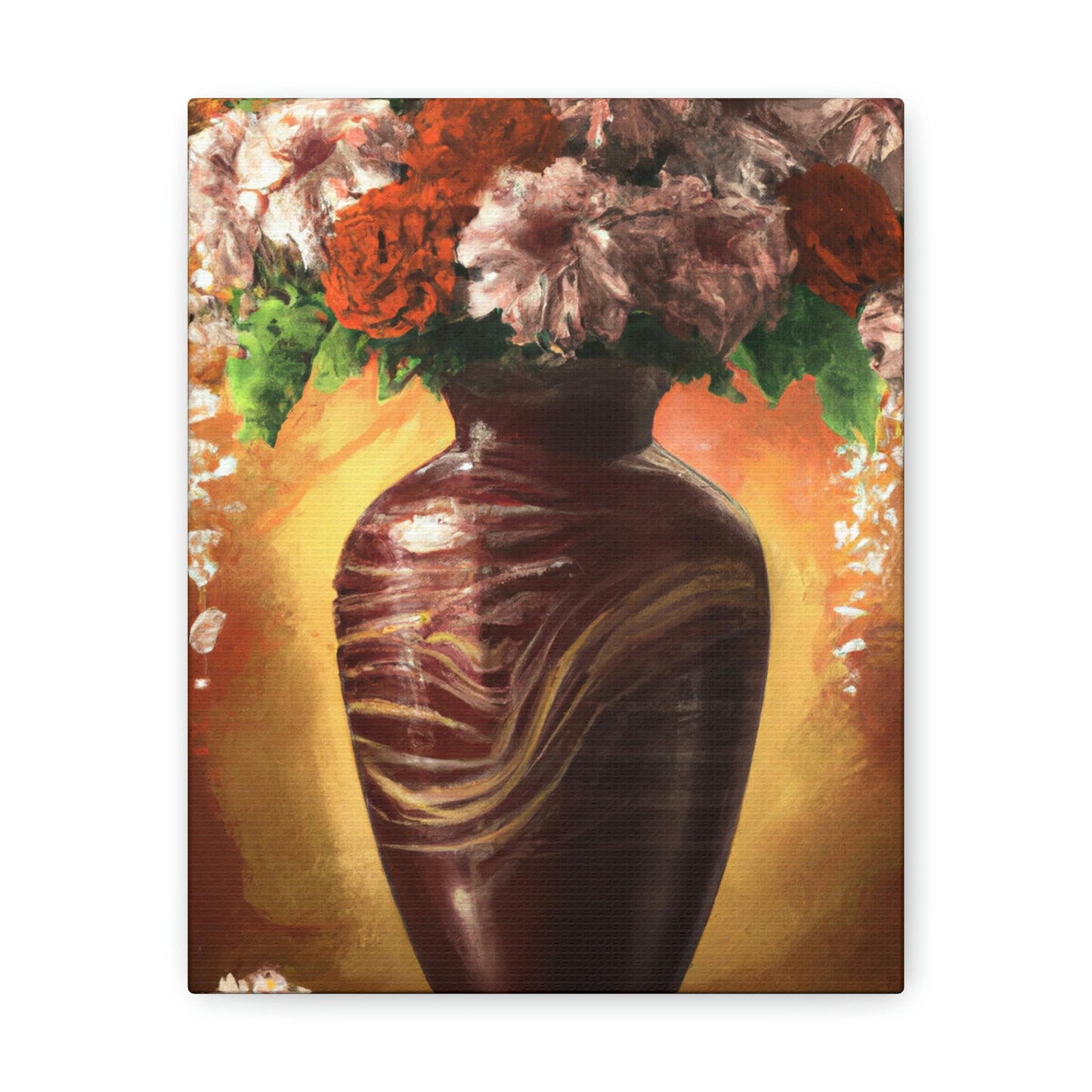 Floral Marvel Scene - Canvas