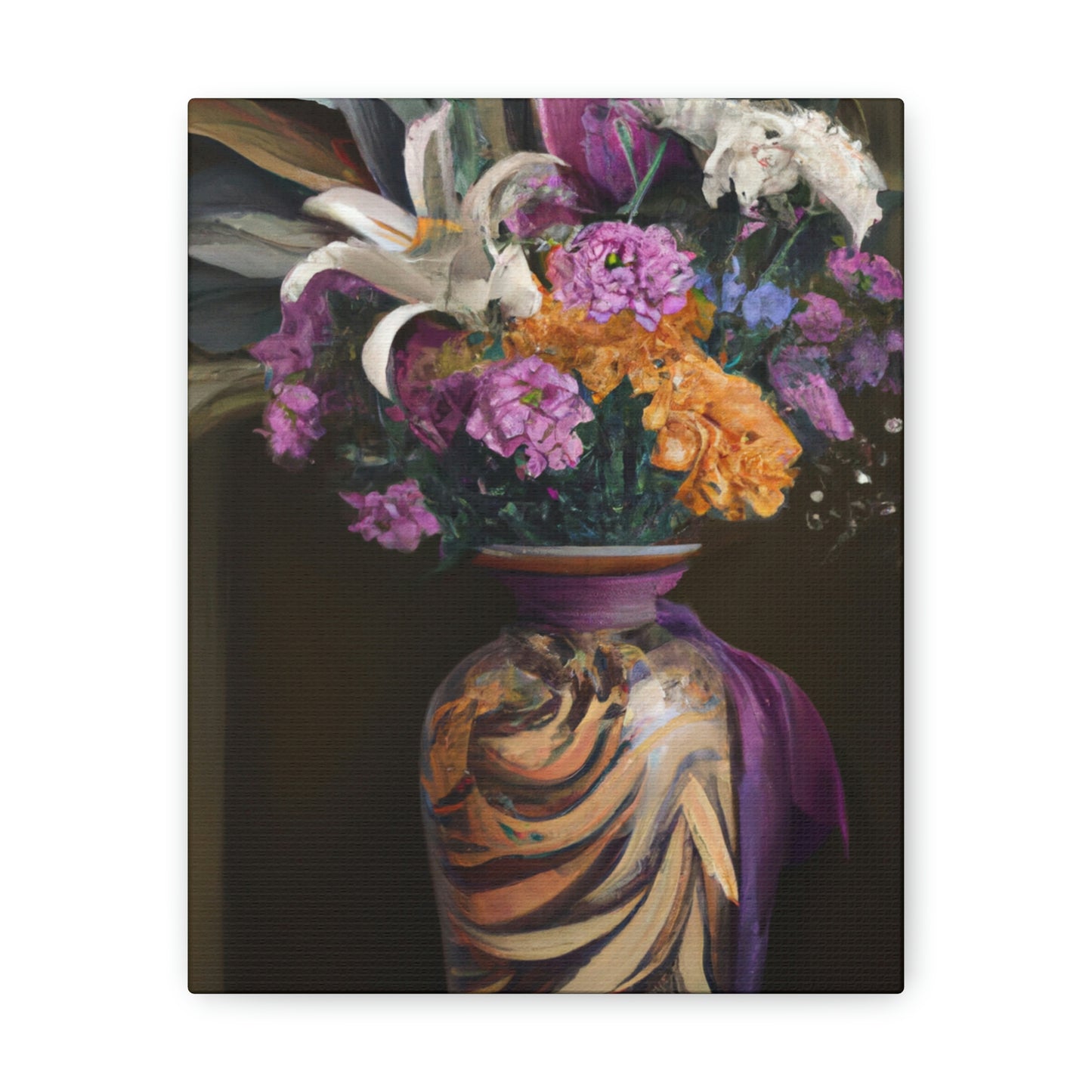 "Floral Fragility Bliss" - Canvas